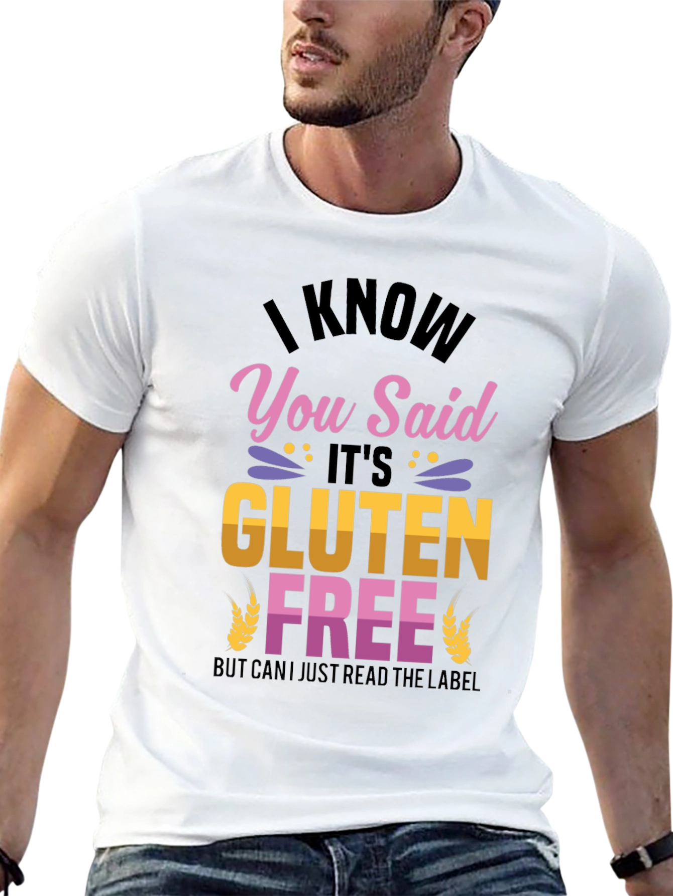 Funny Gluten Free T-Shirt - Read the Label