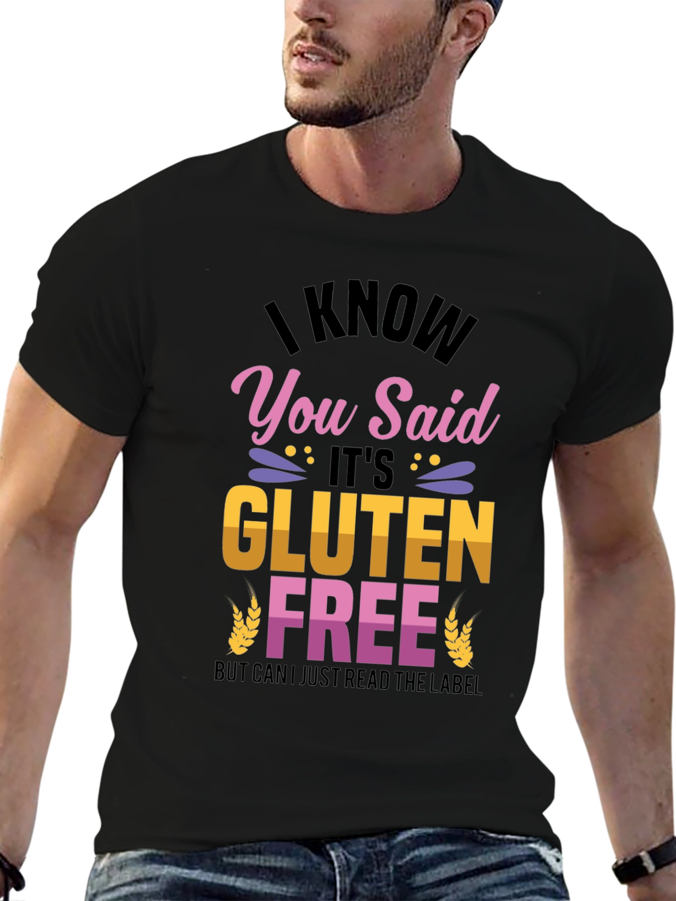 Funny Gluten Free T-Shirt - Read the Label