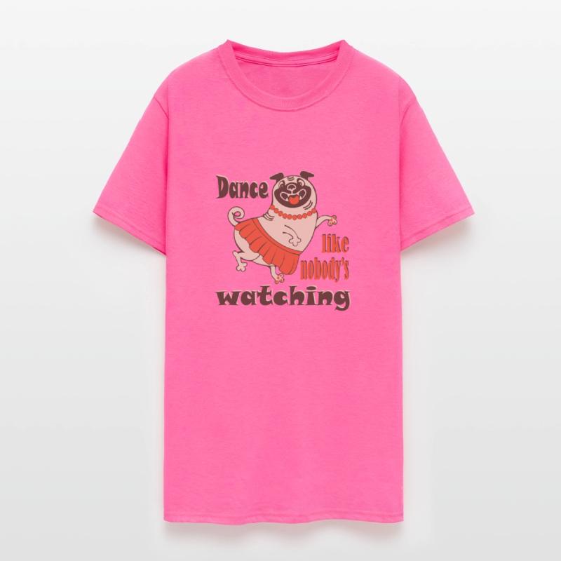 Dance like nobody is watching girly Pug
