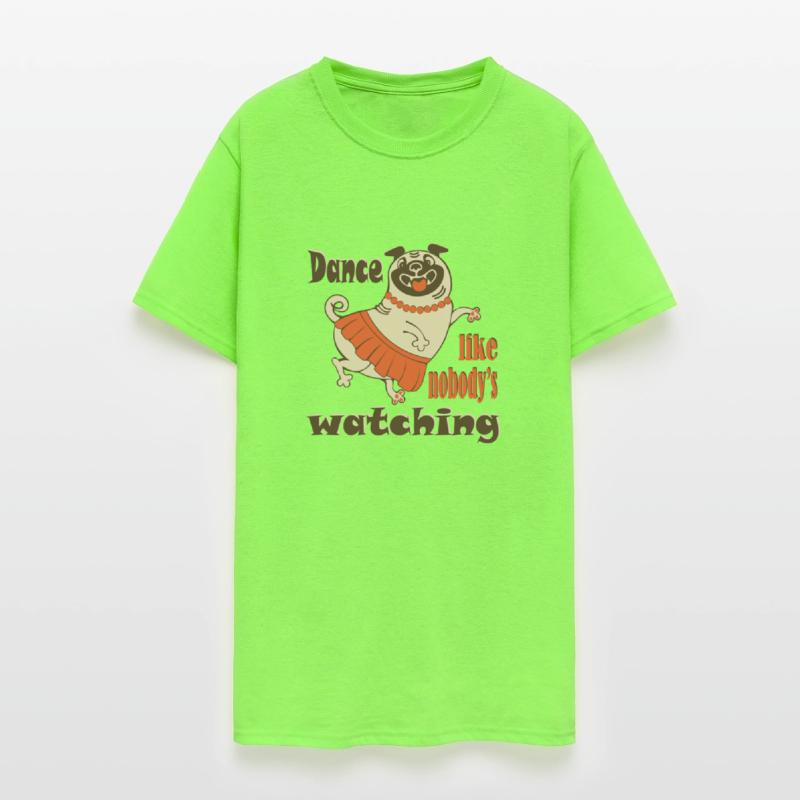 Dance like nobody is watching girly Pug