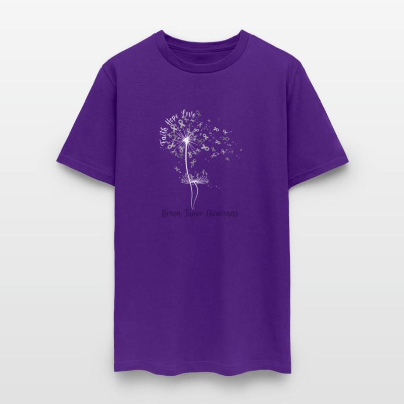 Dandelion Faith Hope Love Brain Tumor Awareness Fl