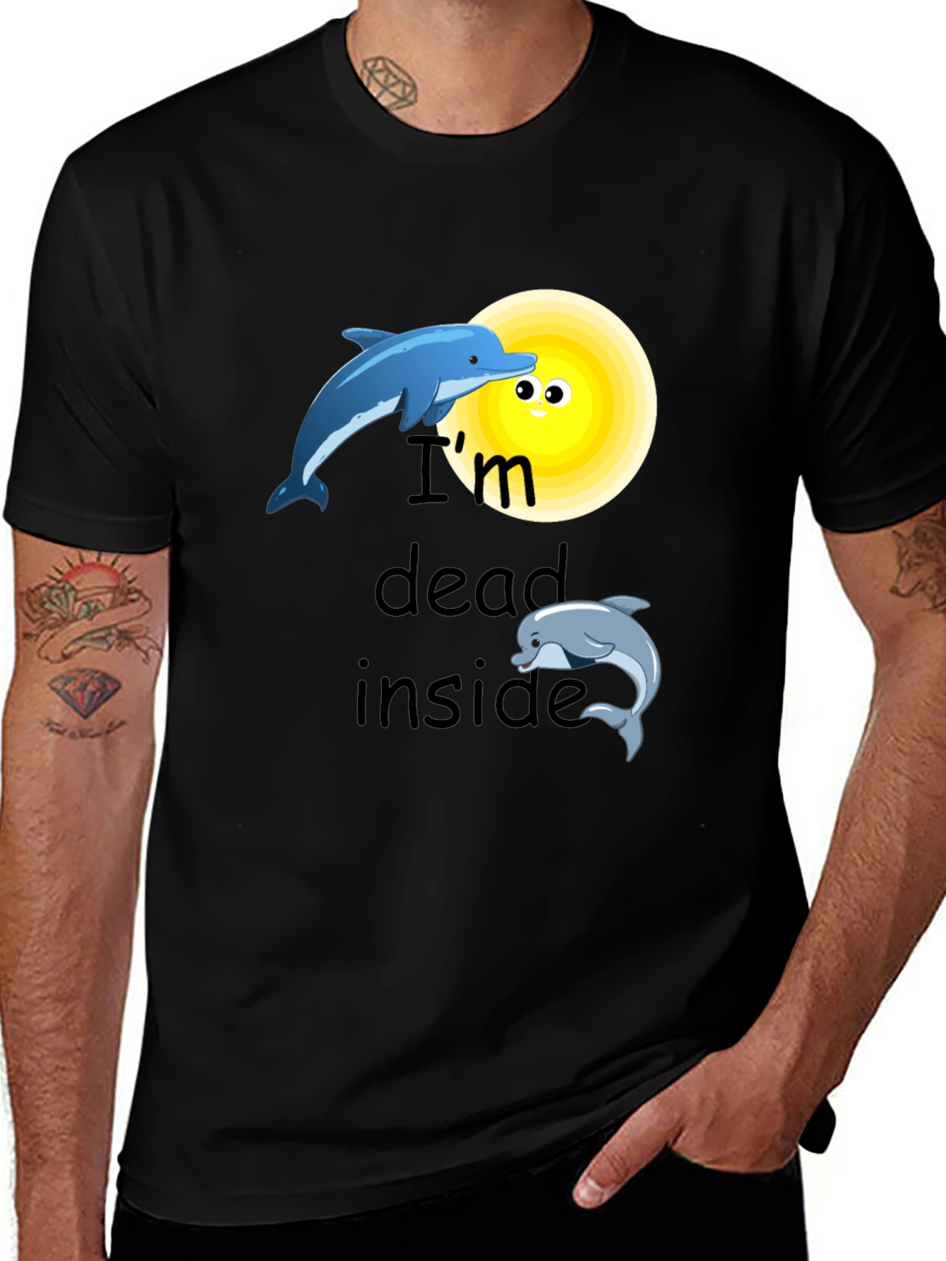 Im Dead Inside Dolphin Graphic Tee