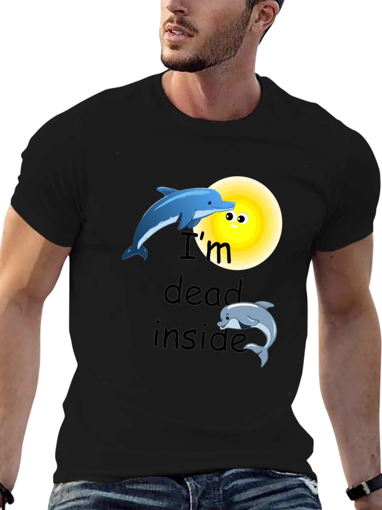 Im Dead Inside Dolphin Graphic Tee