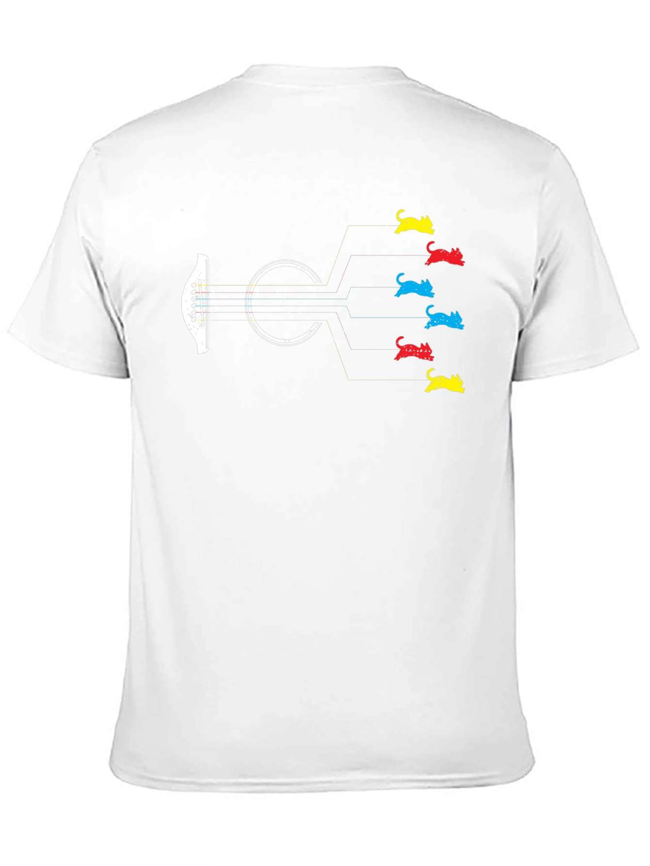 Guitar Cat T-Shirt - Musician Tee