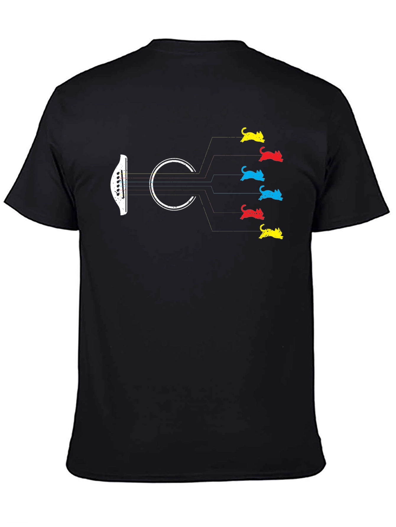 Guitar Cat T-Shirt - Musician Tee