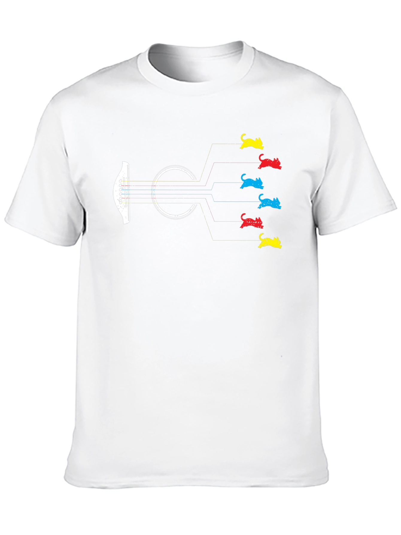 Guitar Cat T-Shirt - Musician Tee