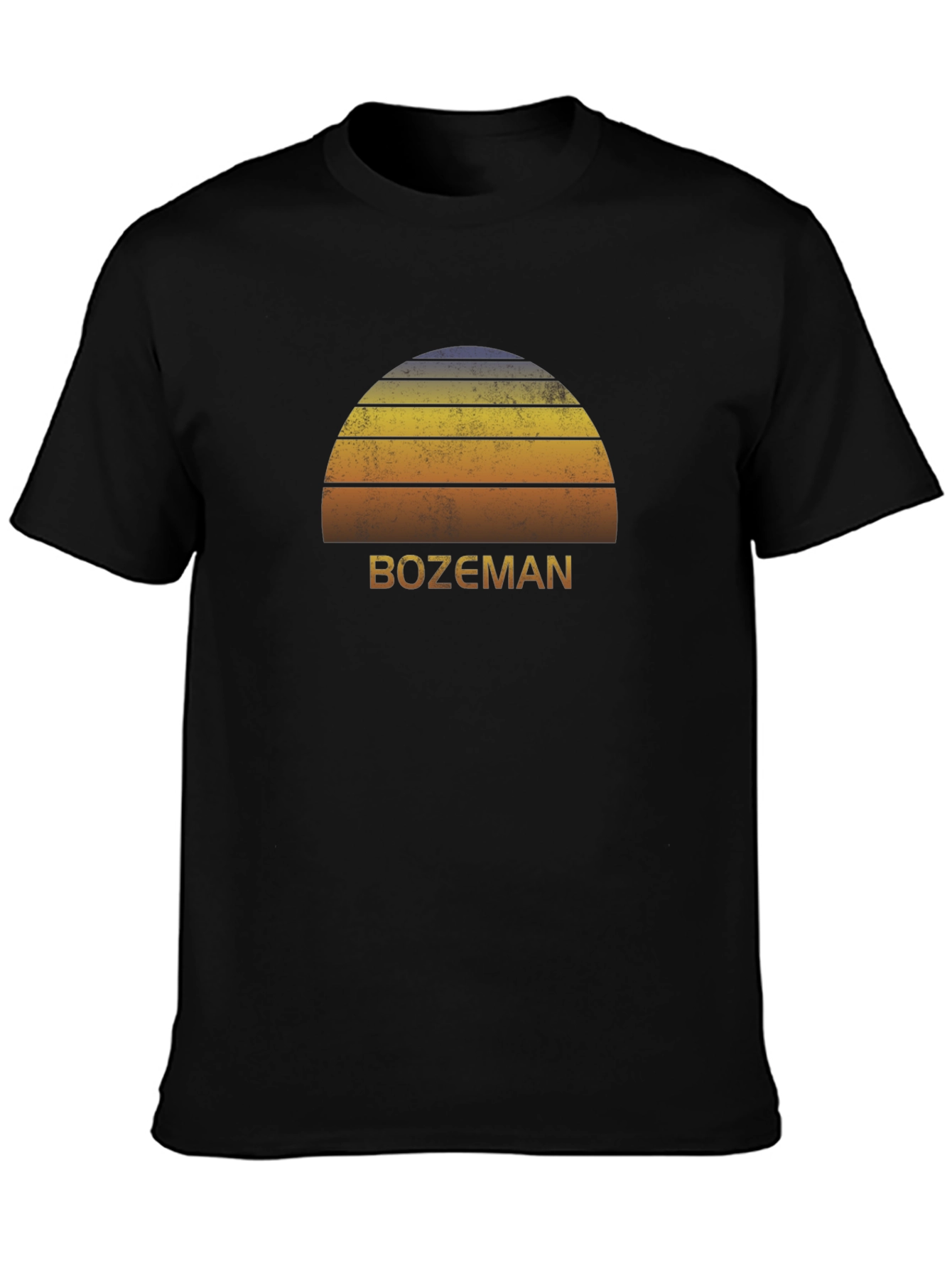 Bozeman Sunset Graphic Tee - Retro Style