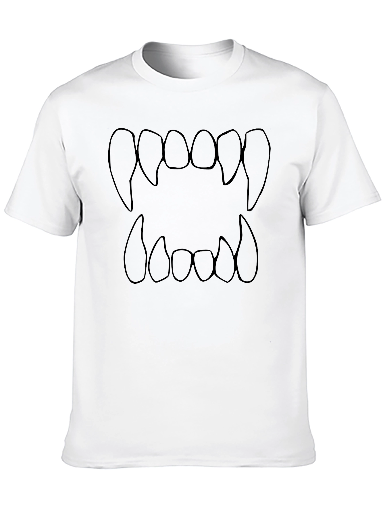 Vampire Teeth Graphic Tee - Spooky Season Shirt