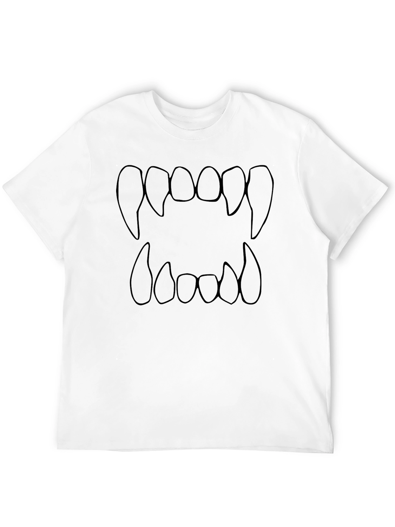 Vampire Teeth Graphic Tee - Spooky Season Shirt