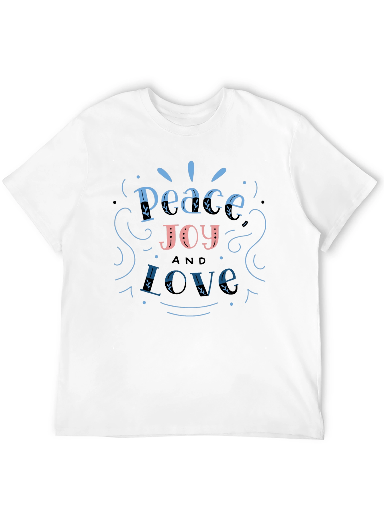 Peace Joy Love Graphic T-Shirt - Casual Unisex Tee