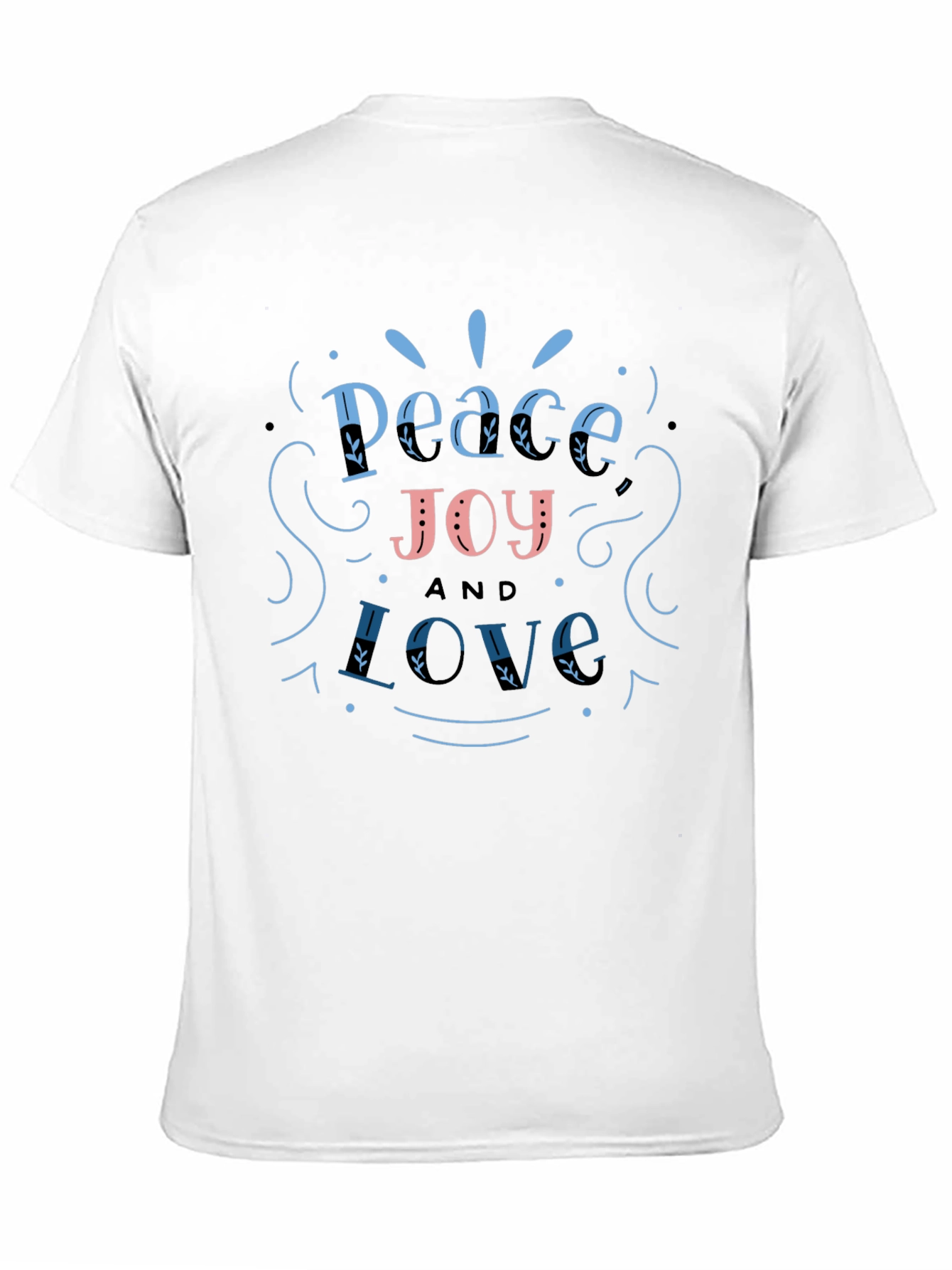 Peace Joy Love Graphic T-Shirt - Casual Unisex Tee