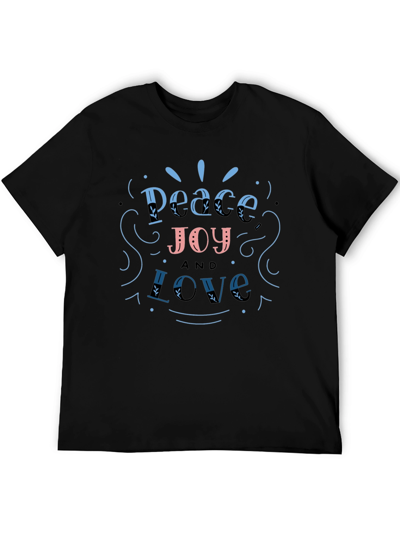 Peace Joy Love Graphic T-Shirt - Casual Unisex Tee