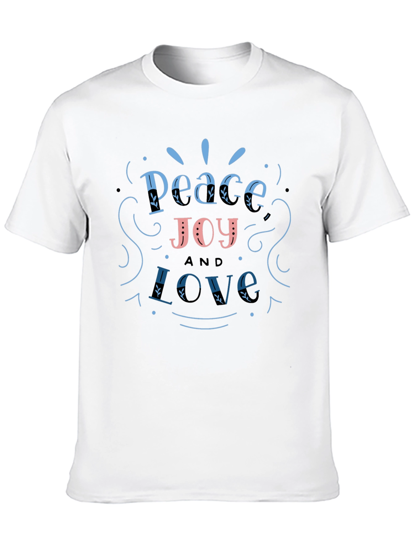 Peace Joy Love Graphic T-Shirt - Casual Unisex Tee