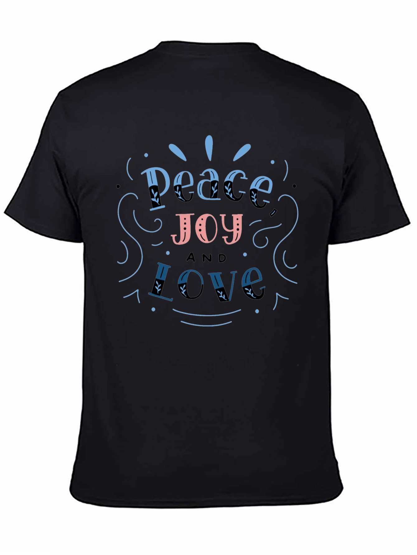 Peace Joy Love Graphic T-Shirt - Casual Unisex Tee