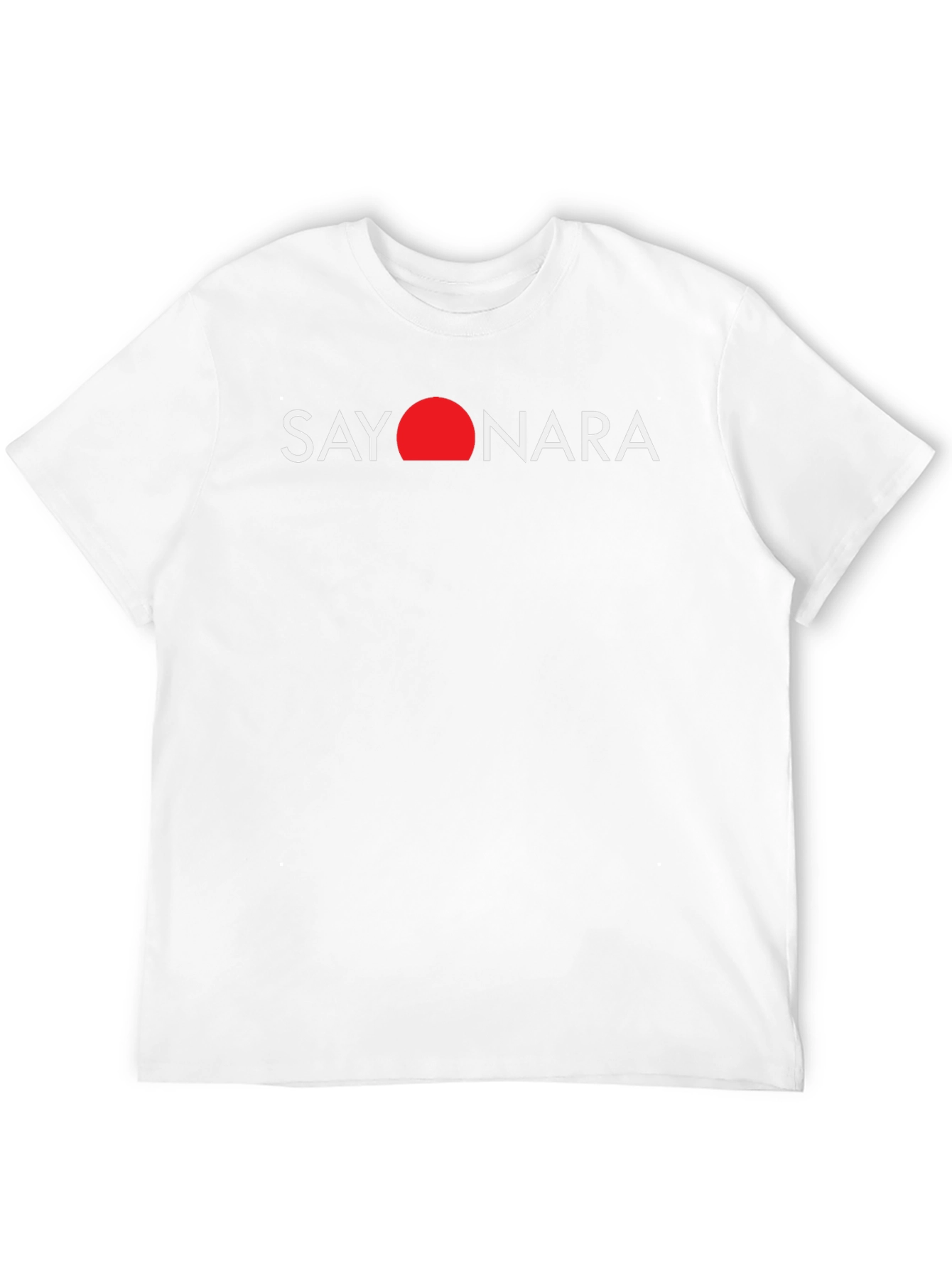 Sayonara Graphic Tee - Black Casual T-Shirt