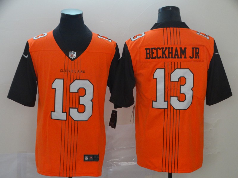 Men's Cleveland Browns Odell Beckham Jr. Orange City Edition Game Jerseys