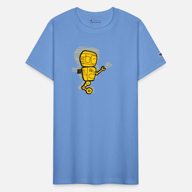 delivery robot in yellow and black color scheme