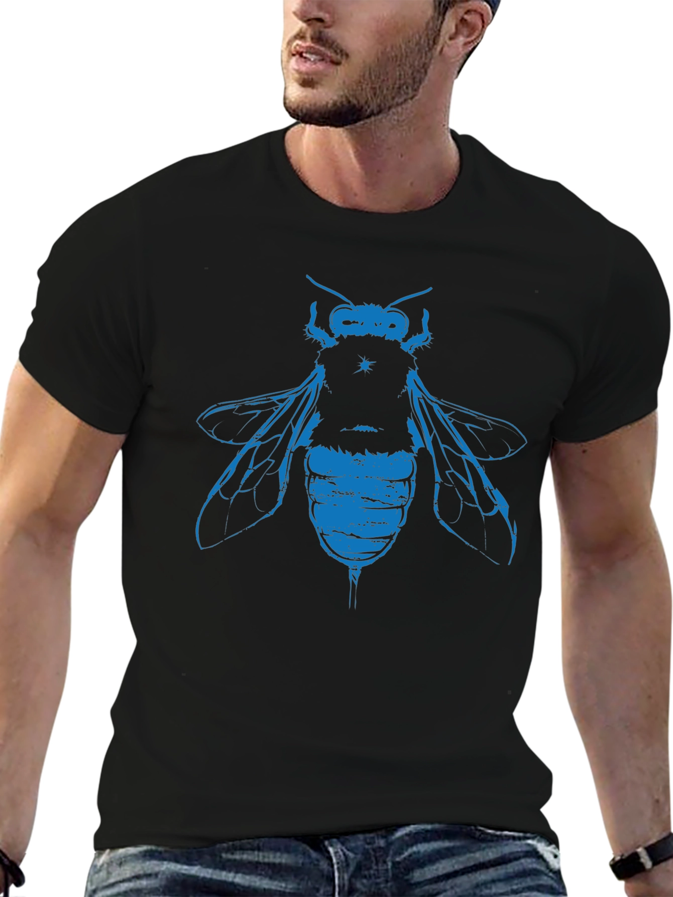 Bee Graphic Tee - Mens Casual T-Shirt