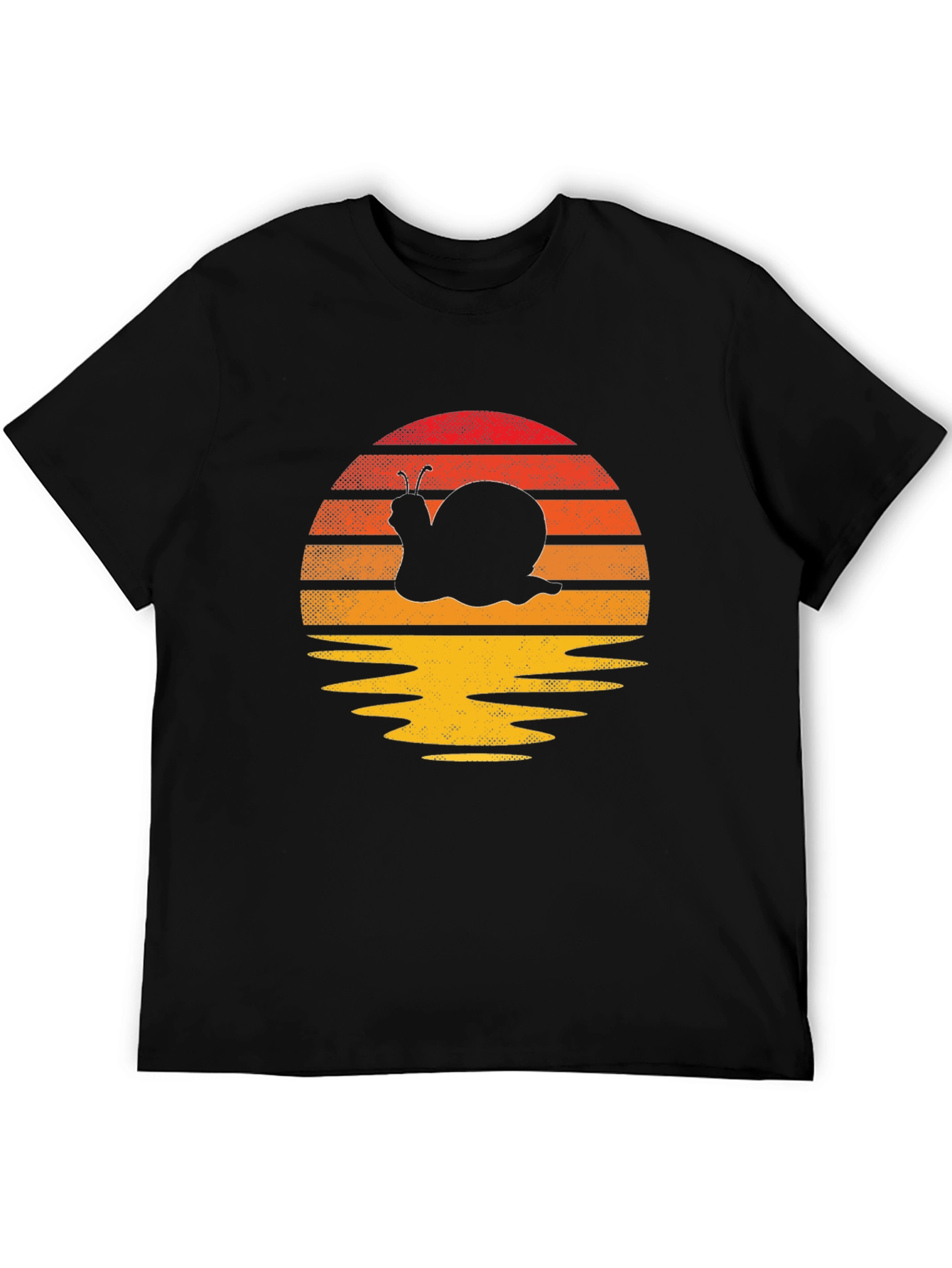 Snail Sunset T-Shirt - Unique Graphic Tee
