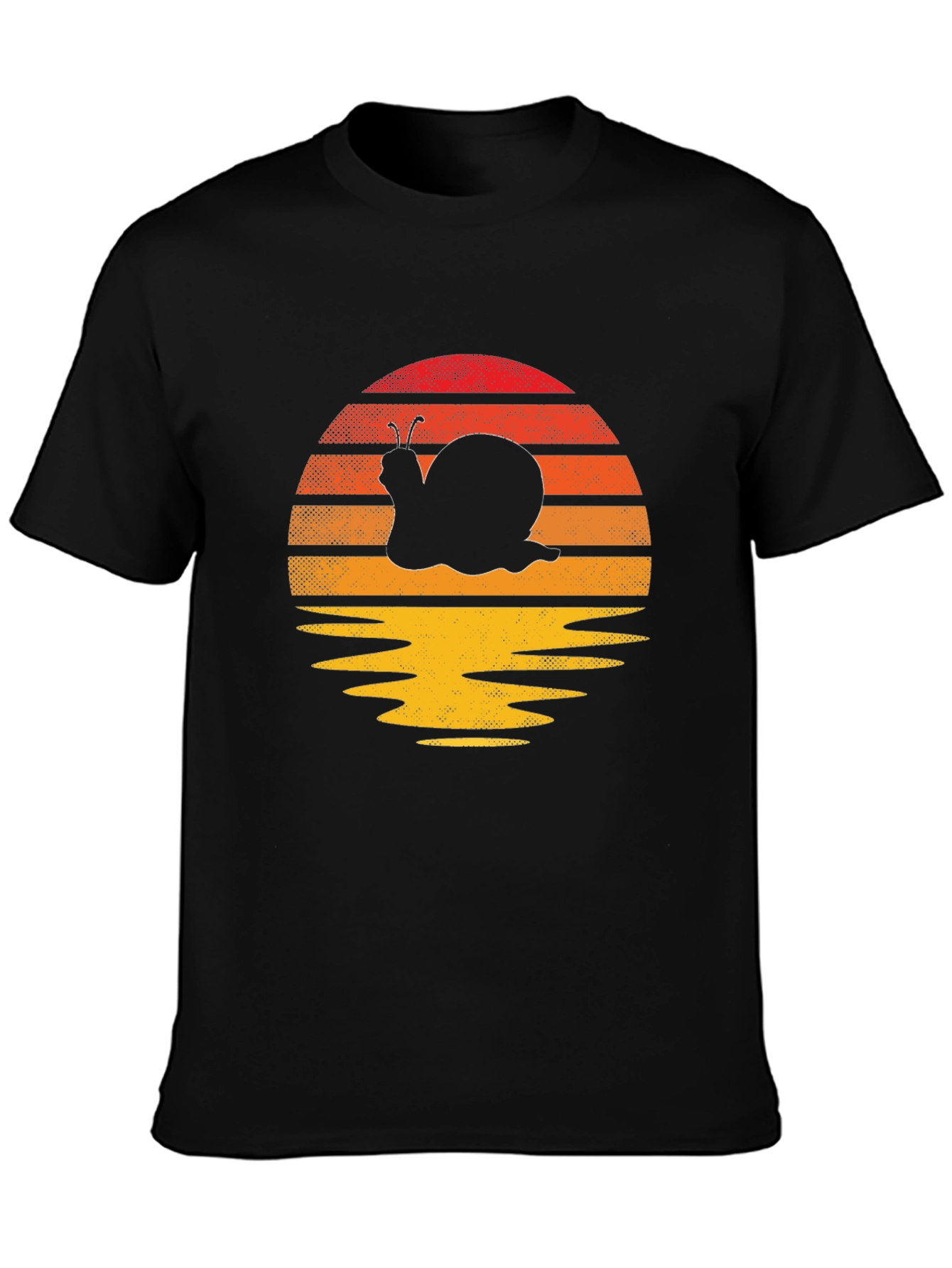 Snail Sunset T-Shirt - Unique Graphic Tee