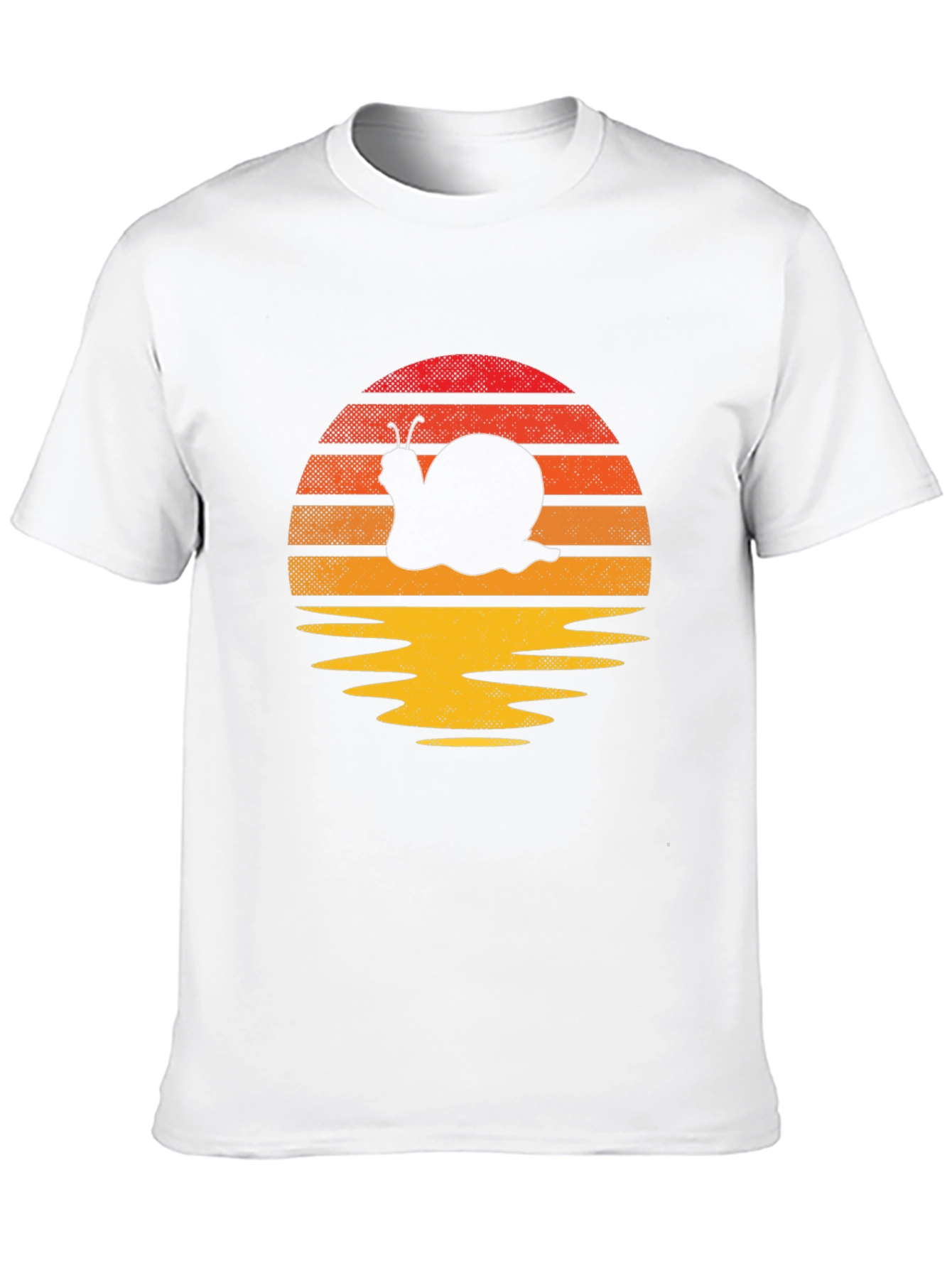 Snail Sunset T-Shirt - Unique Graphic Tee