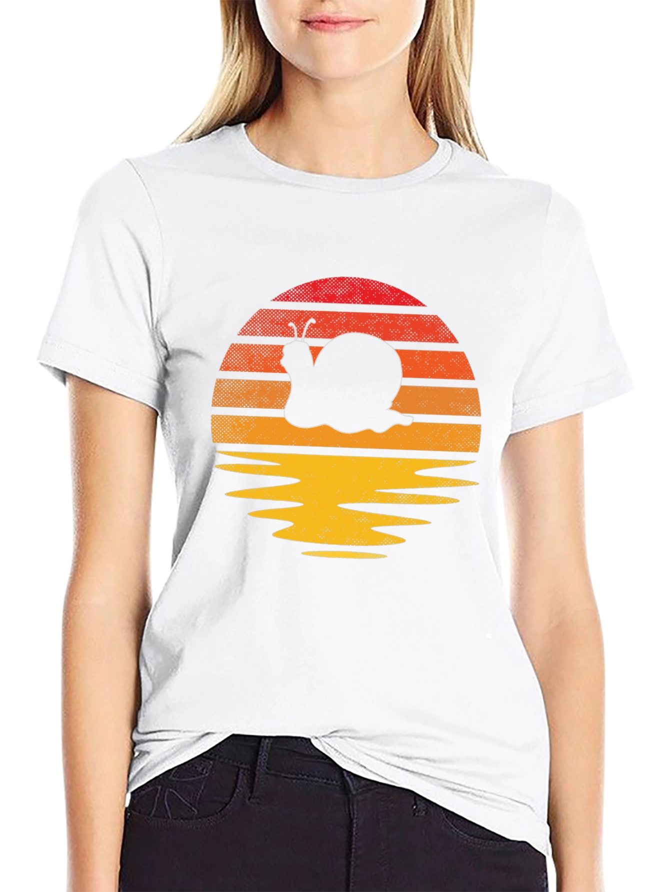Snail Sunset T-Shirt - Unique Graphic Tee