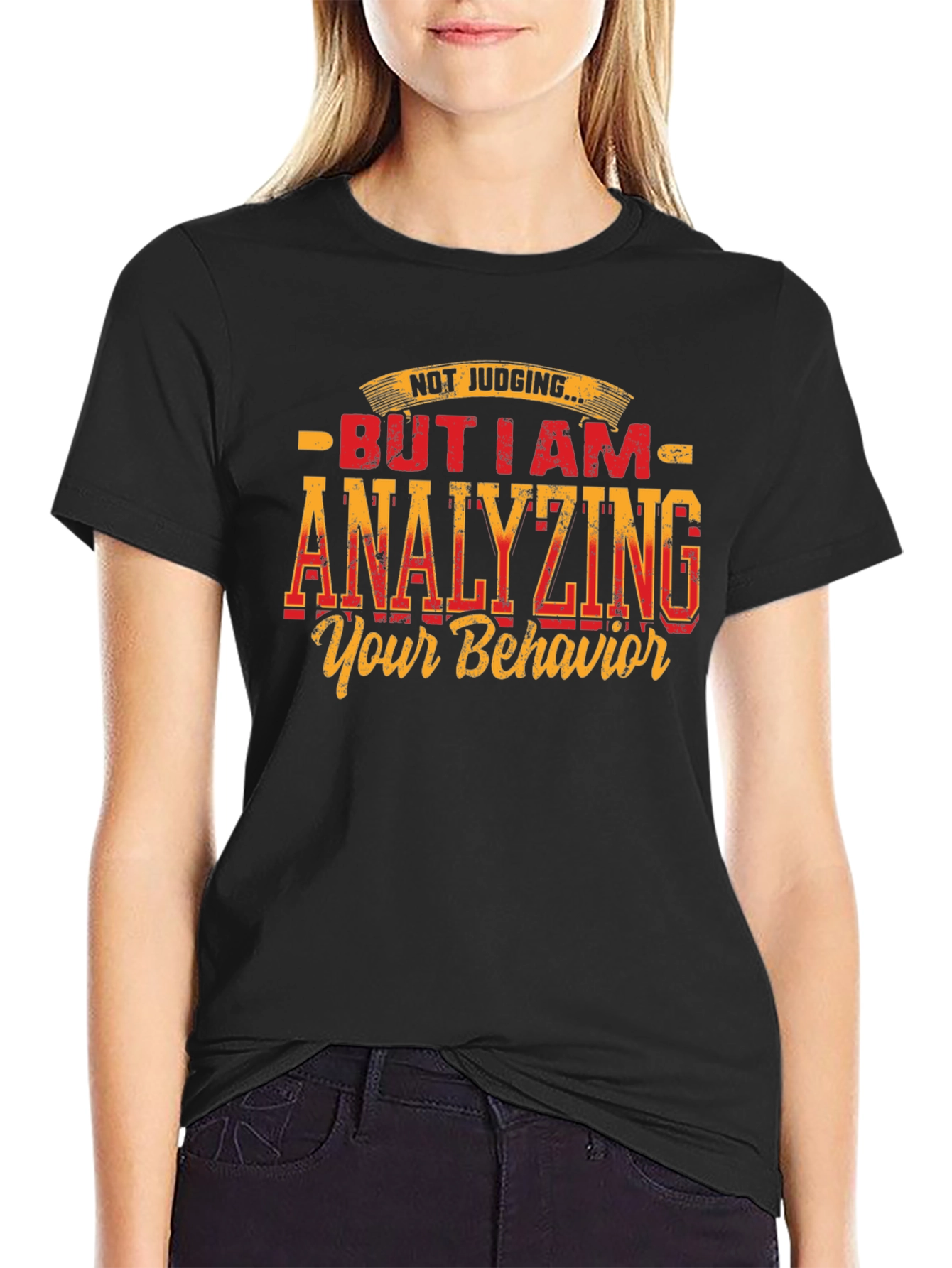 Analyzing Behavior Graphic Tee - Humorous Design