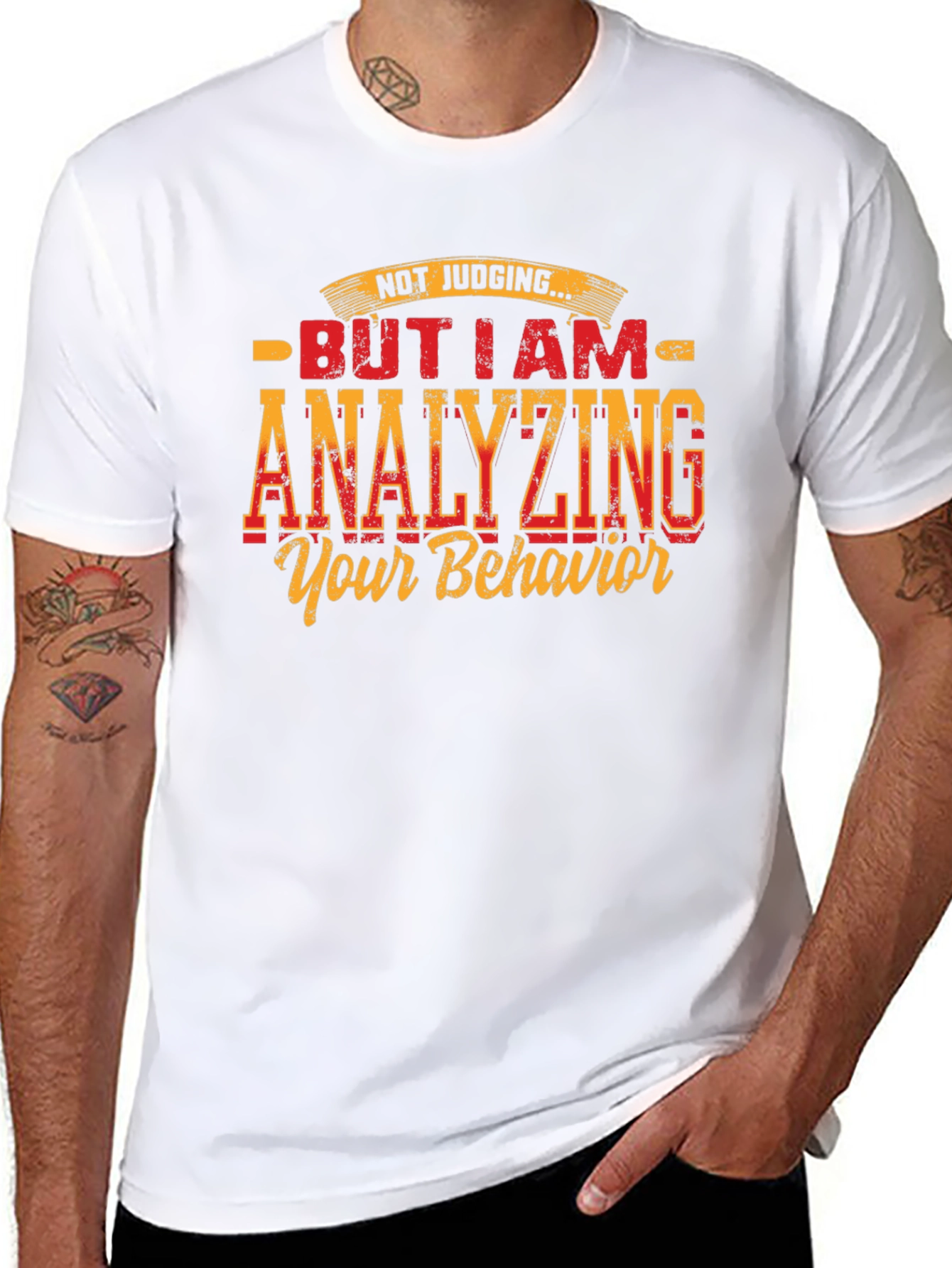 Analyzing Behavior Graphic Tee - Humorous Design