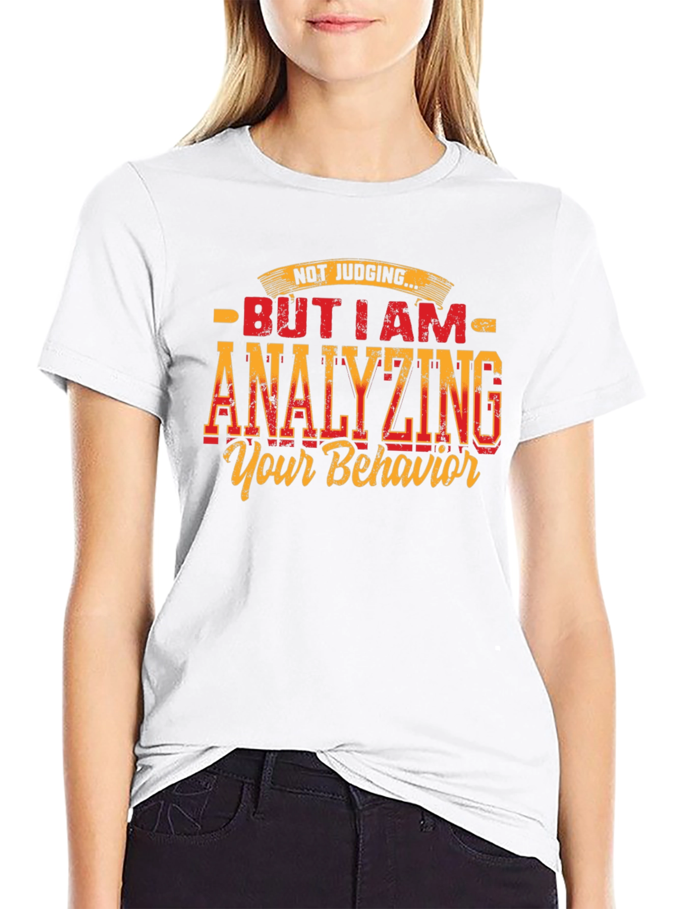 Analyzing Behavior Graphic Tee - Humorous Design