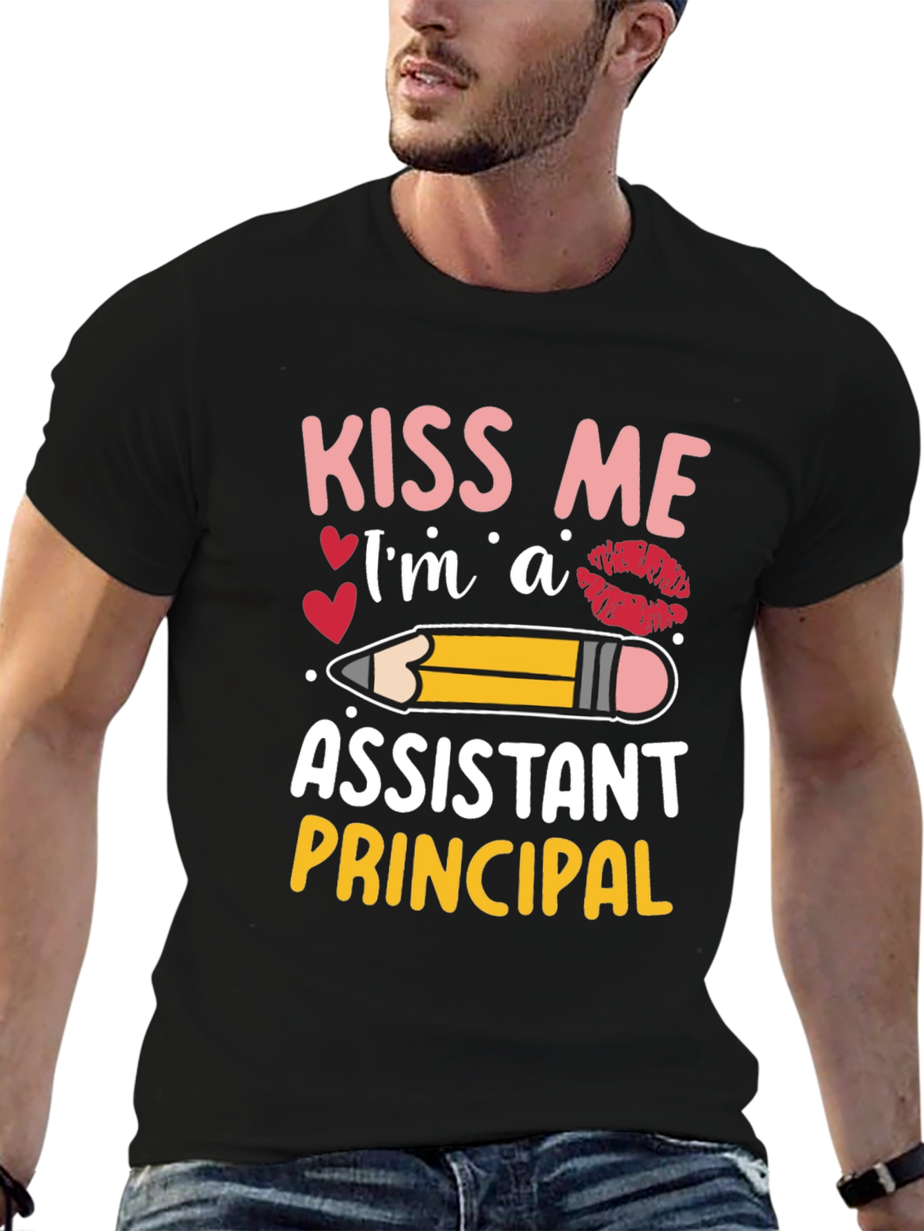 Kiss Me Assistant Principal Graphic Tee