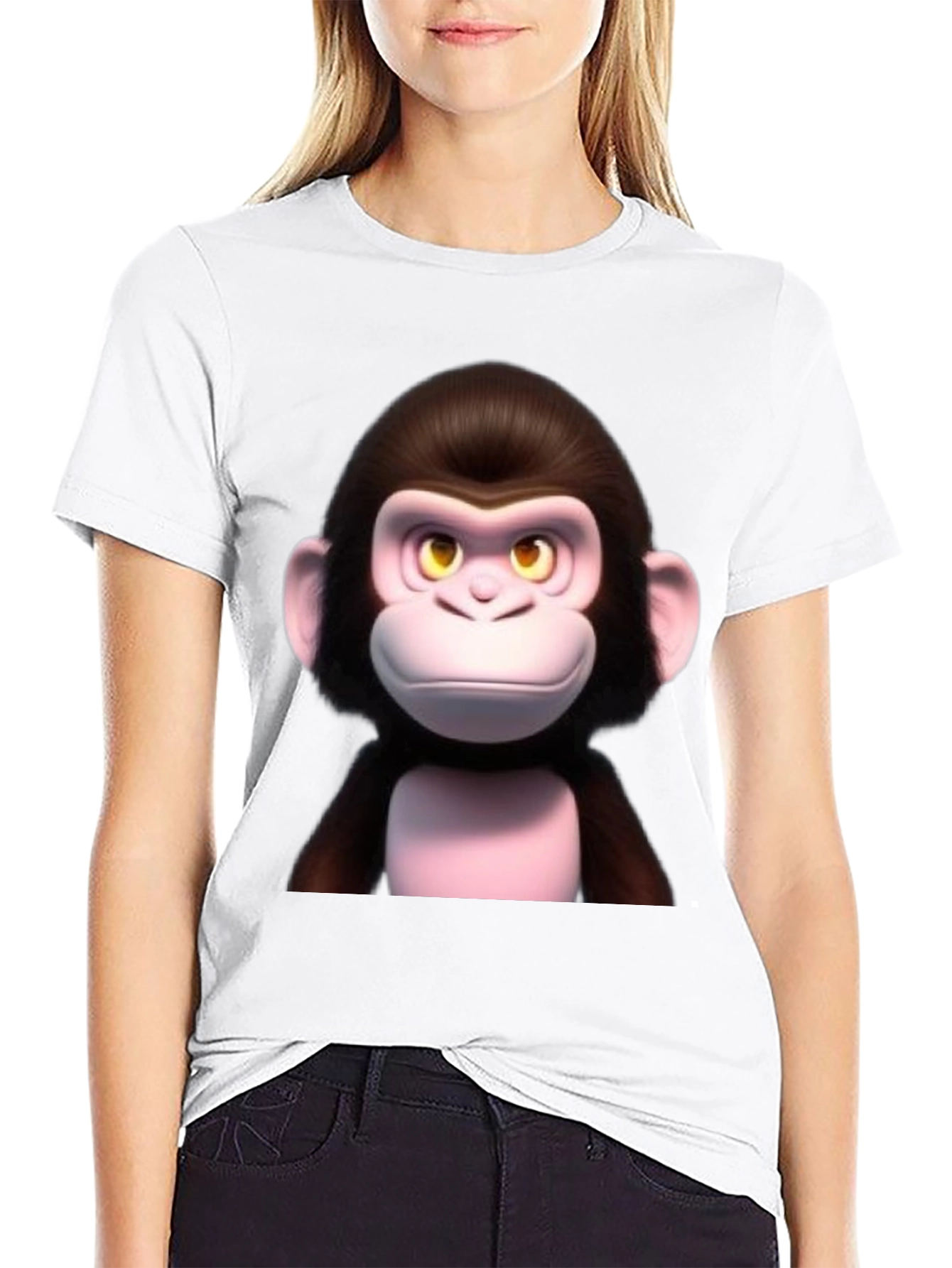 Monkey Graphic Tee - Crew Neck T-Shirt