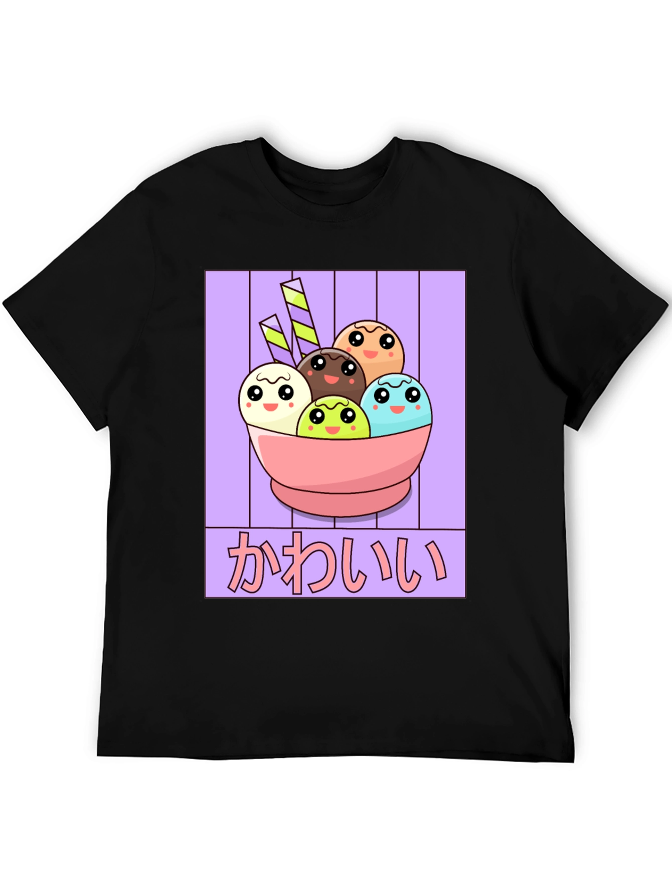 Kawaii Ice Cream T-Shirt - Anime Style