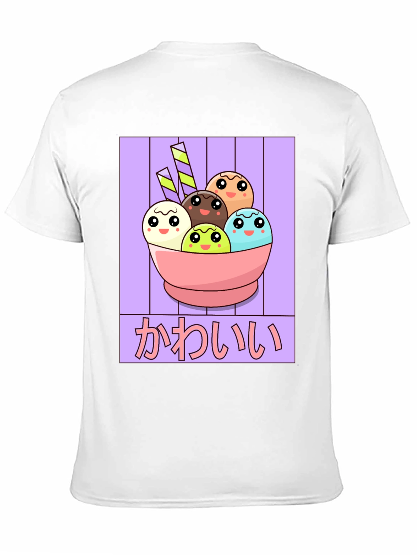 Kawaii Ice Cream T-Shirt - Anime Style