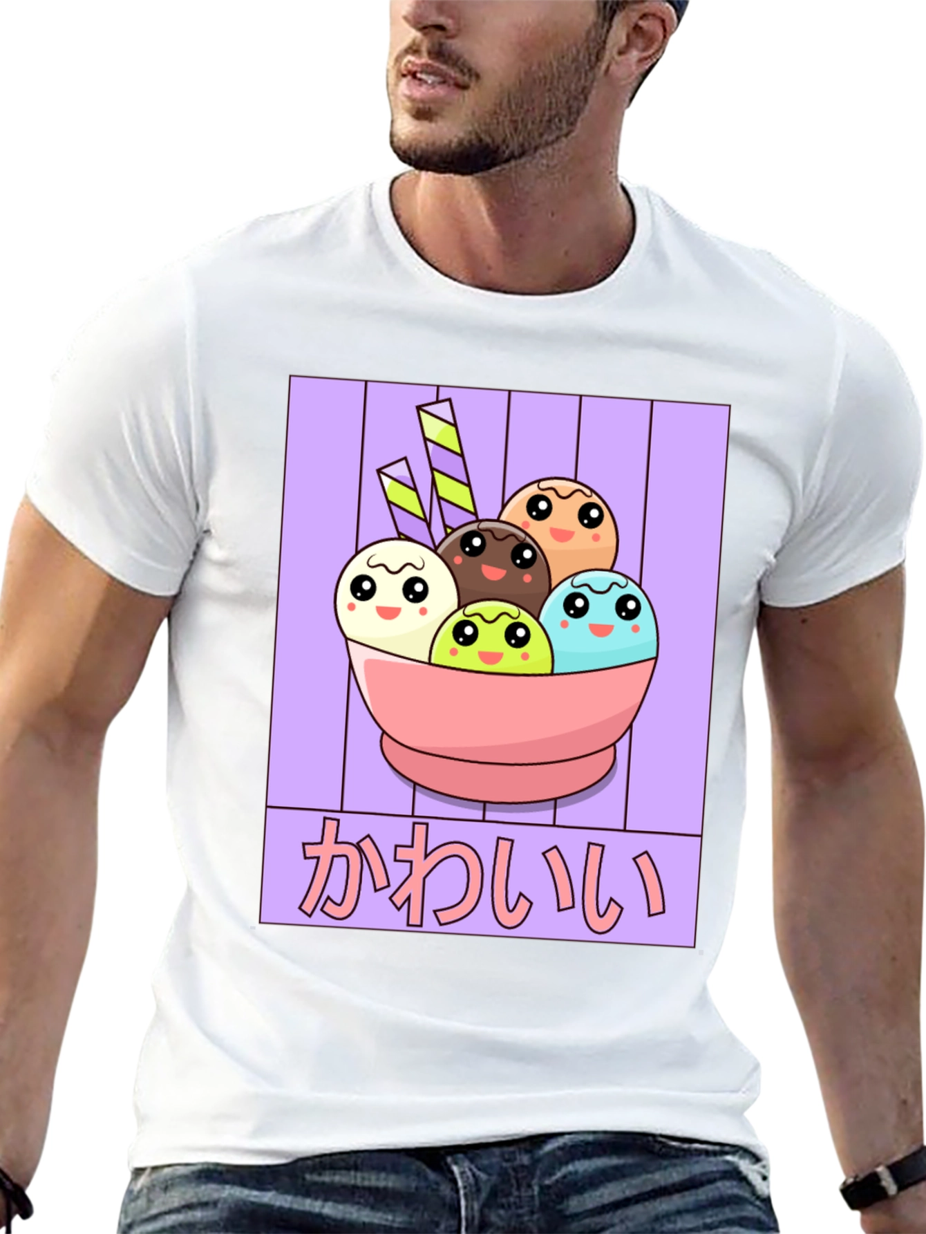 Kawaii Ice Cream T-Shirt - Anime Style