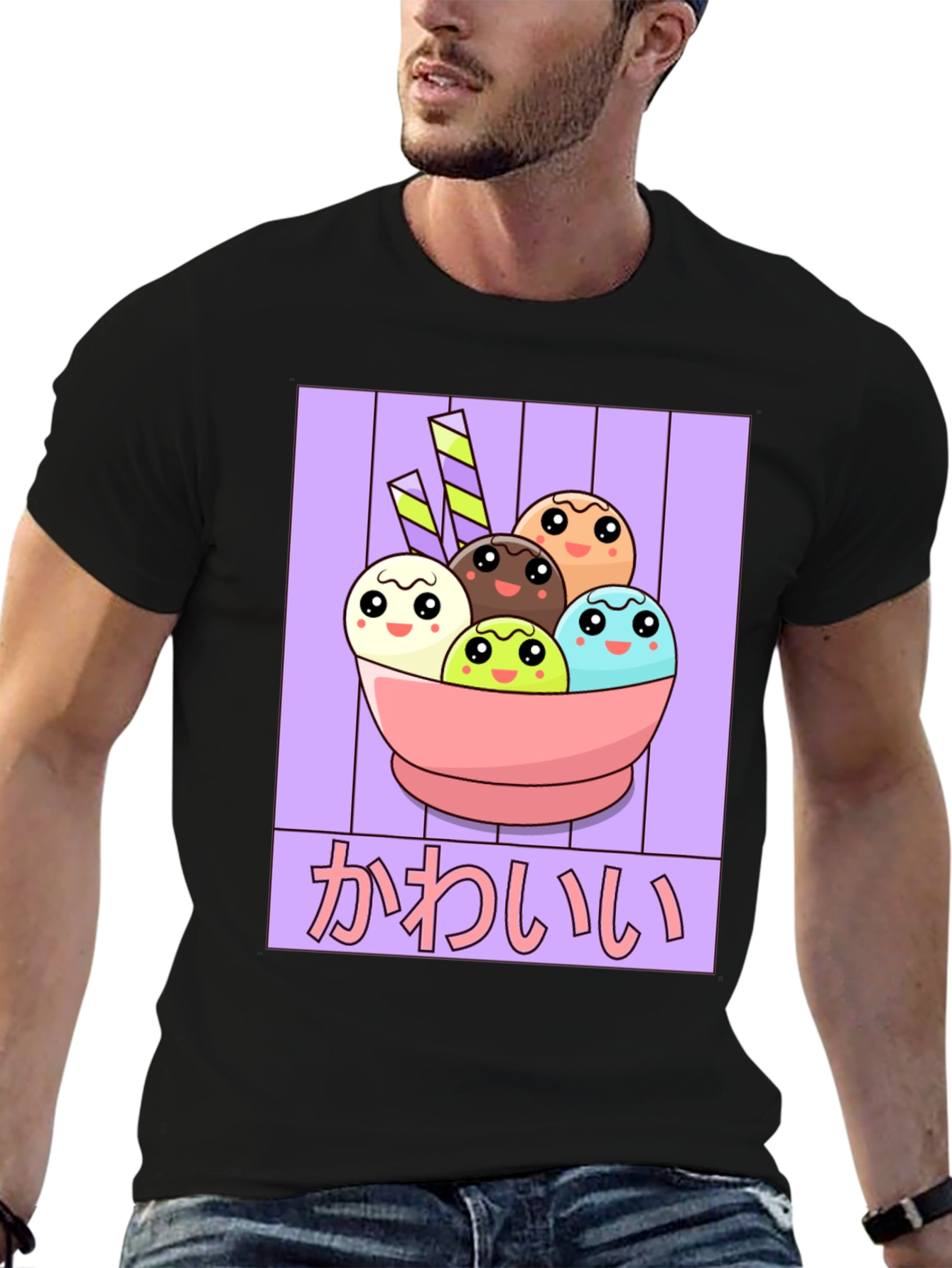 Kawaii Ice Cream T-Shirt - Anime Style