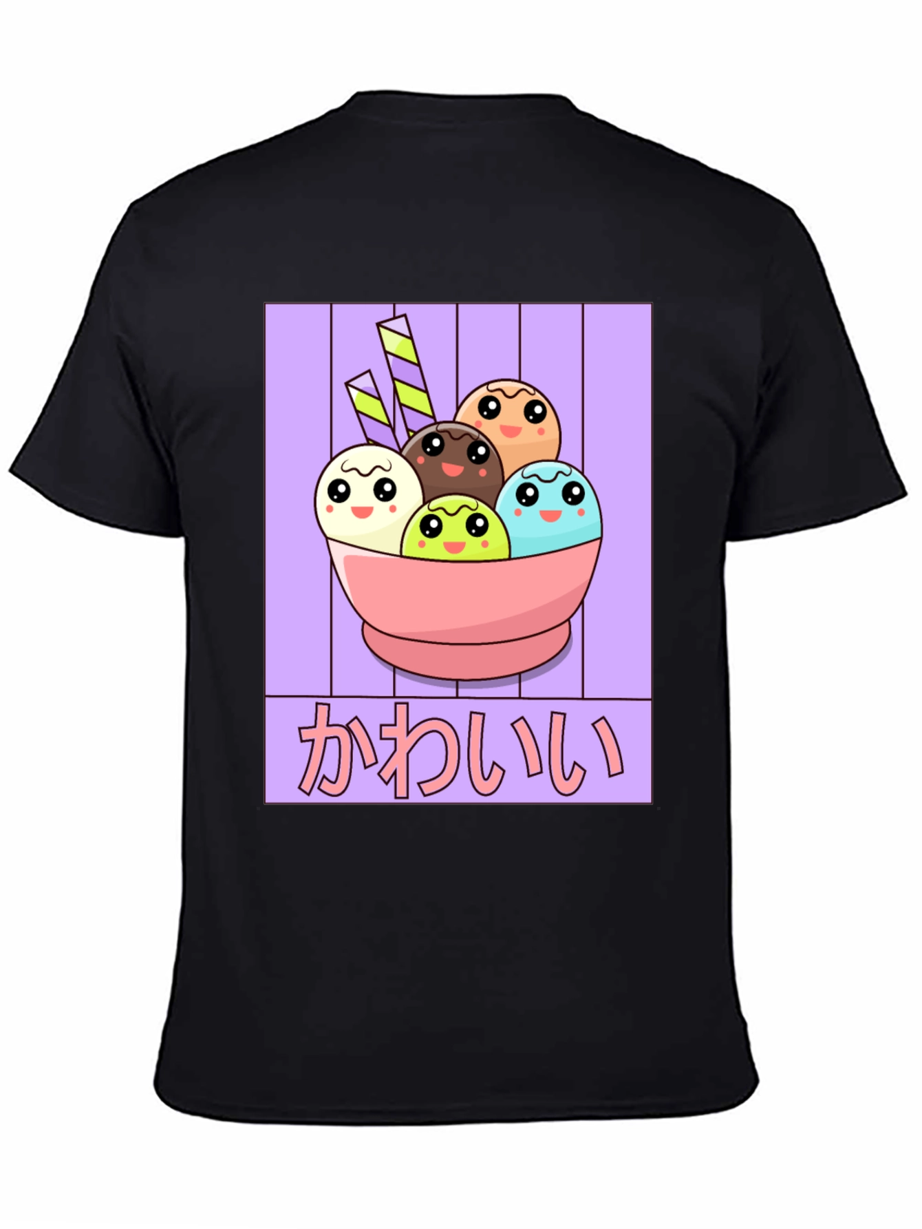 Kawaii Ice Cream T-Shirt - Anime Style