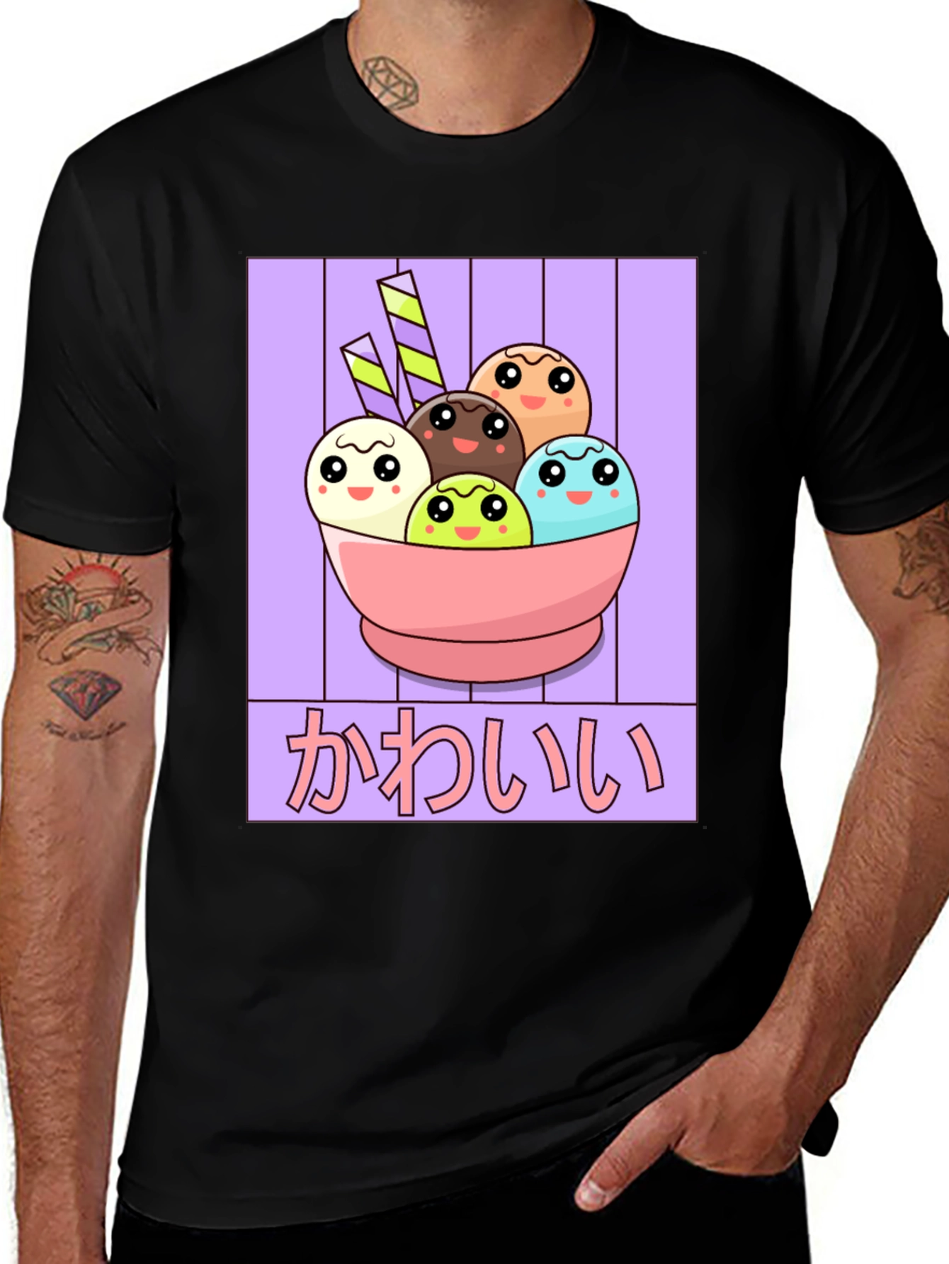 Kawaii Ice Cream T-Shirt - Anime Style