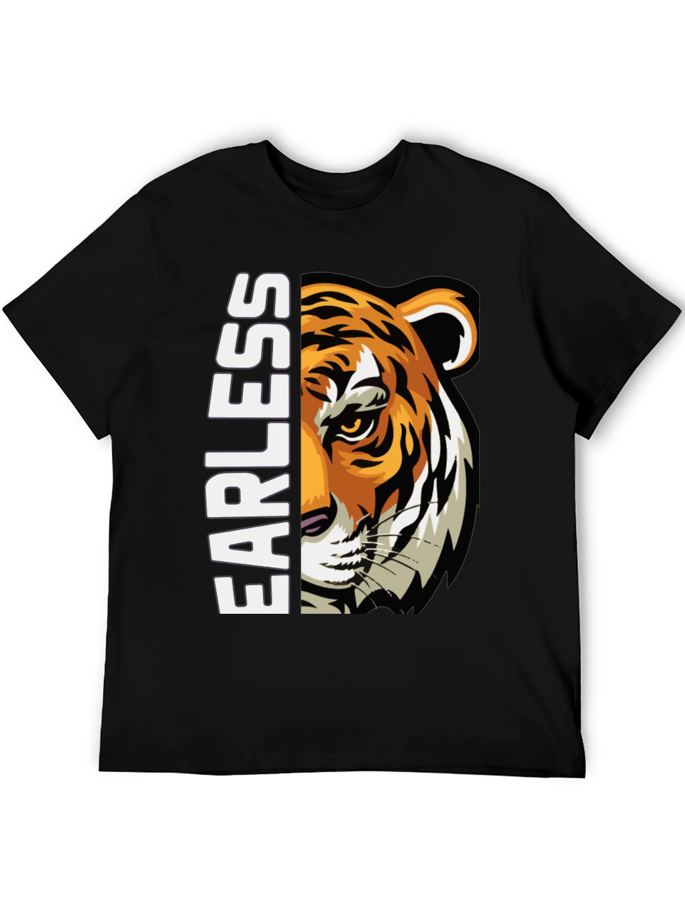 Fearless Tiger Graphic T-Shirt - Bold Design