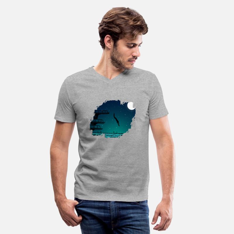 Diving Board Swimming Sports Swimmer Night Pool