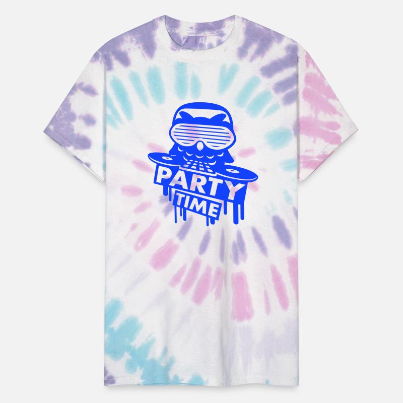 DJ Owl Party Time Graffiti Club Music Text Saying