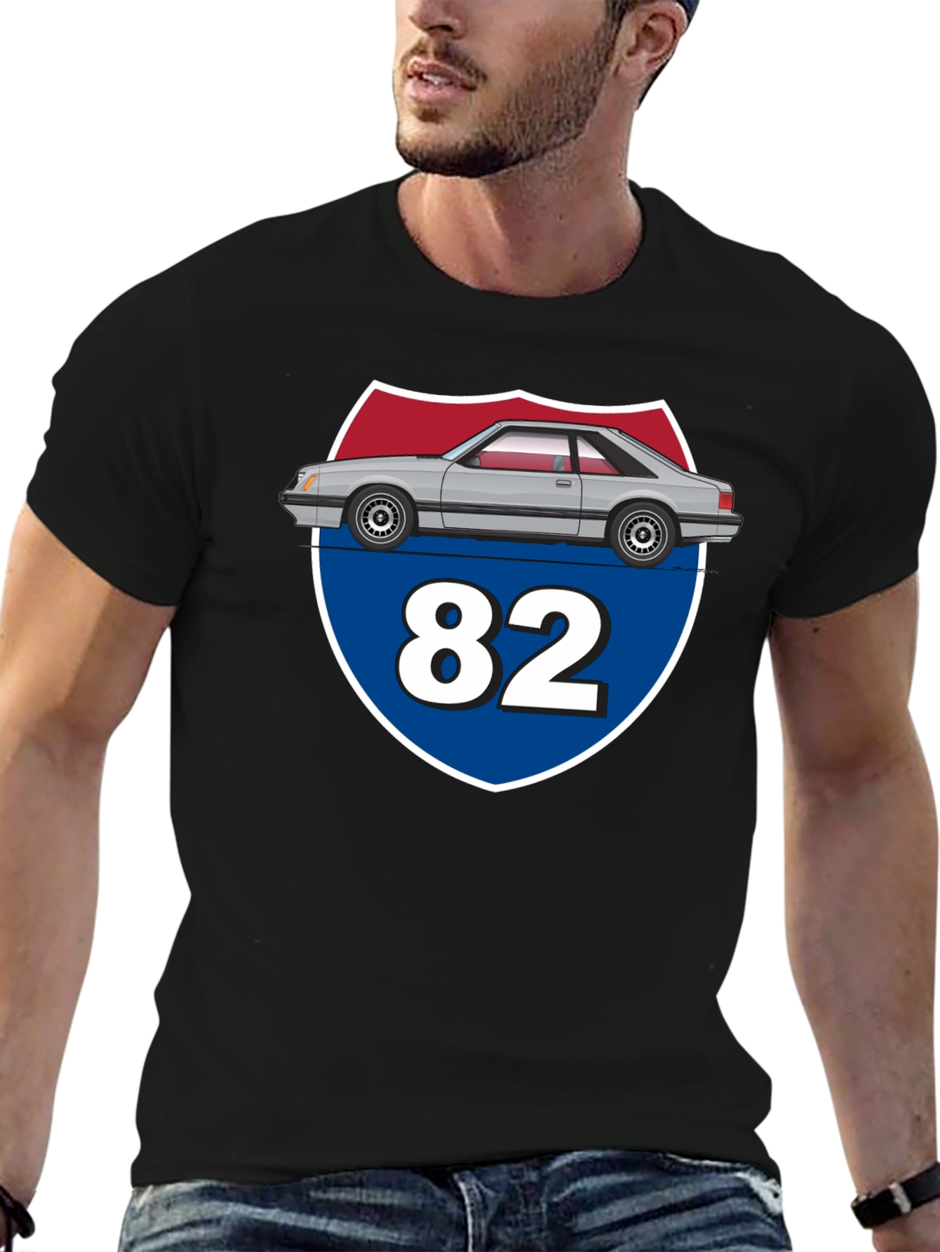 Foxbody Mustang Route 82 T-Shirt