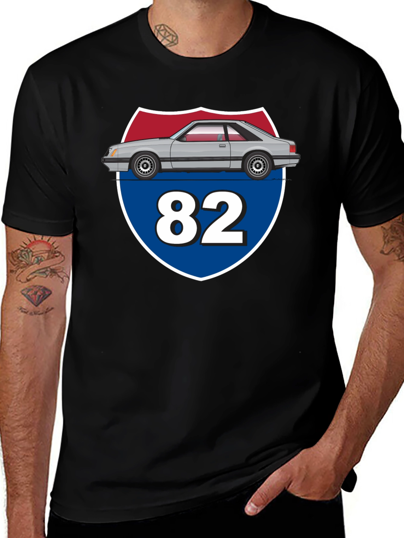 Foxbody Mustang Route 82 T-Shirt