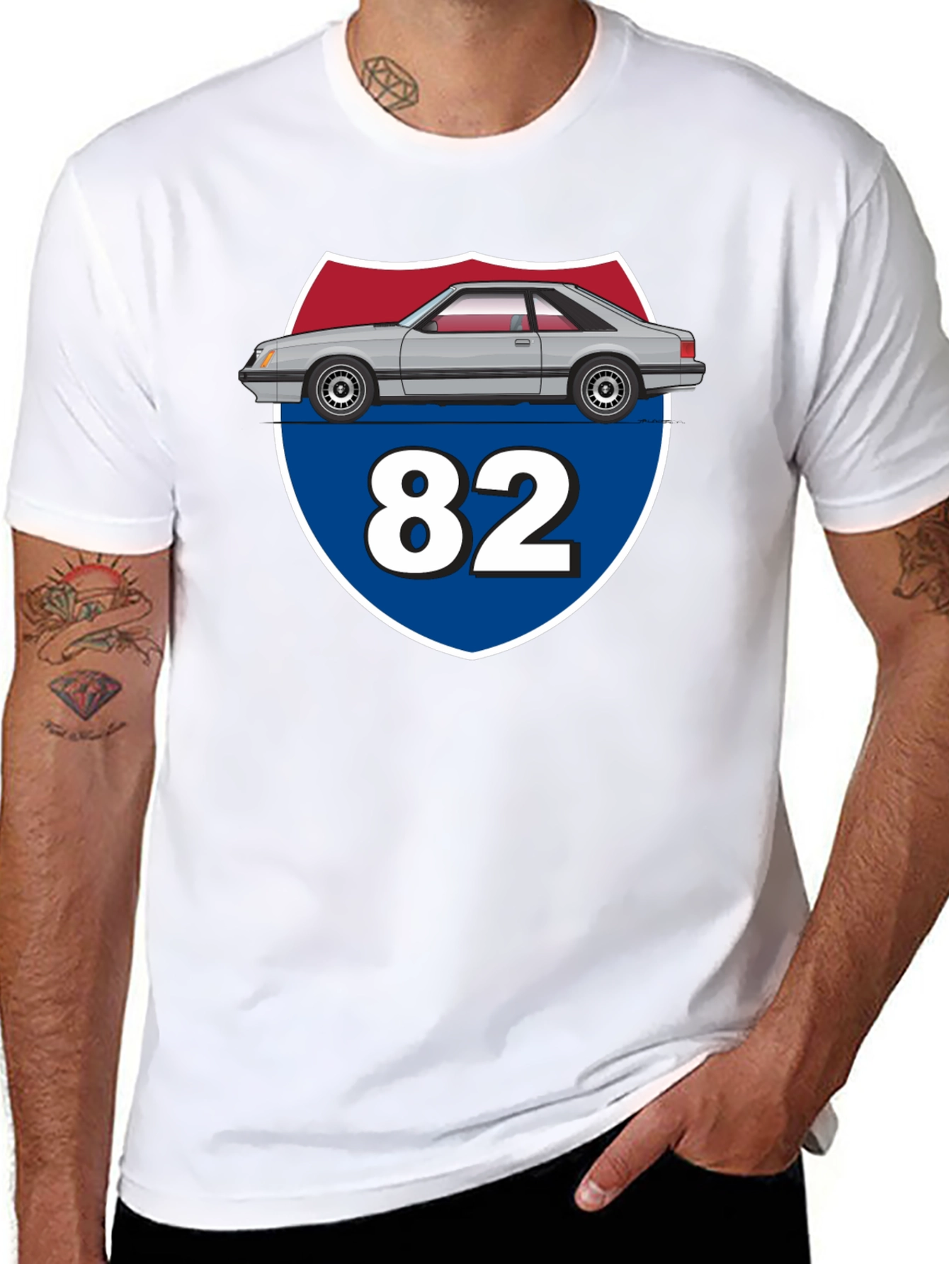 Foxbody Mustang Route 82 T-Shirt