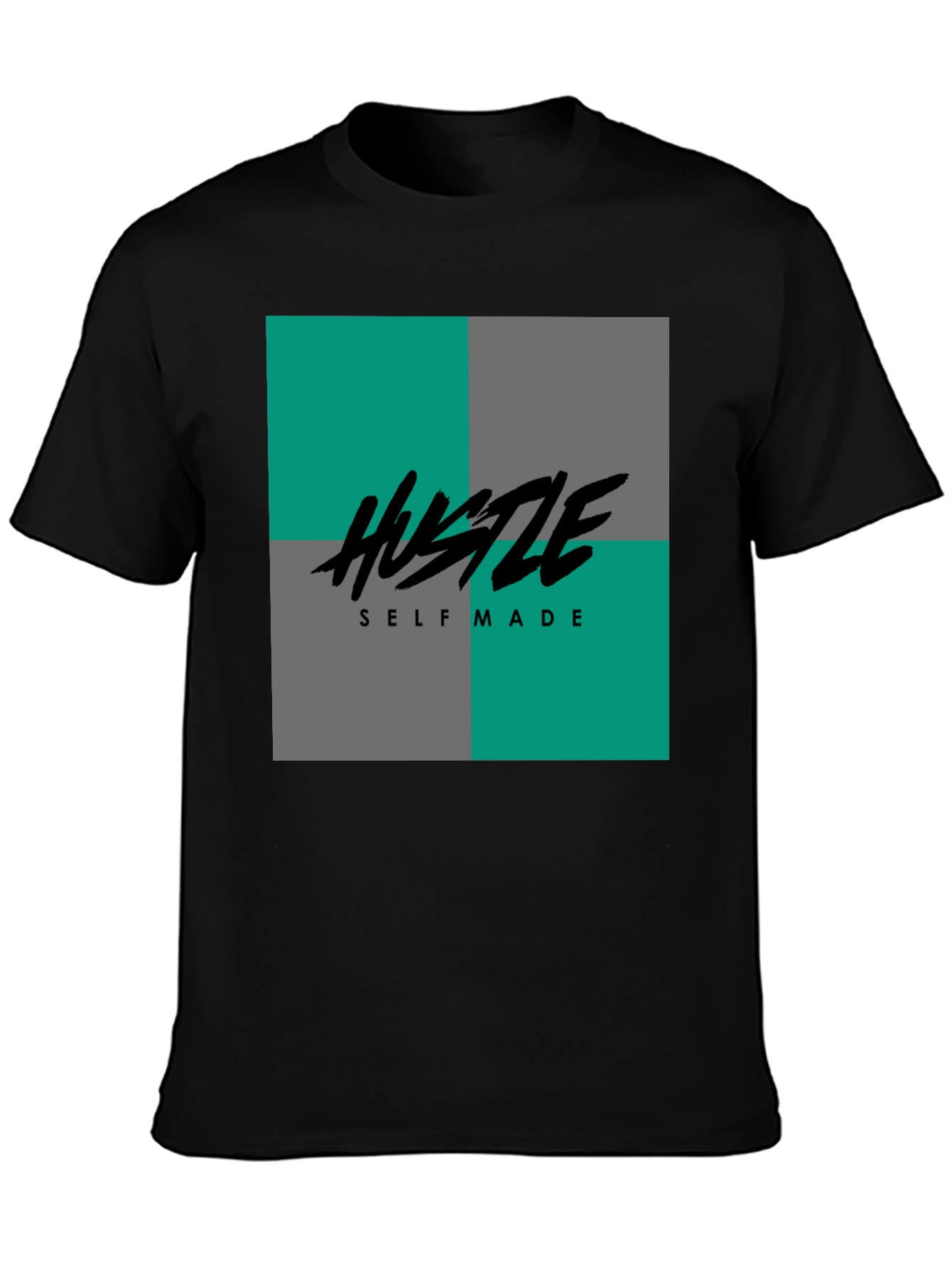 Hustle Self Made Graphic Tee - Black T-Shirt