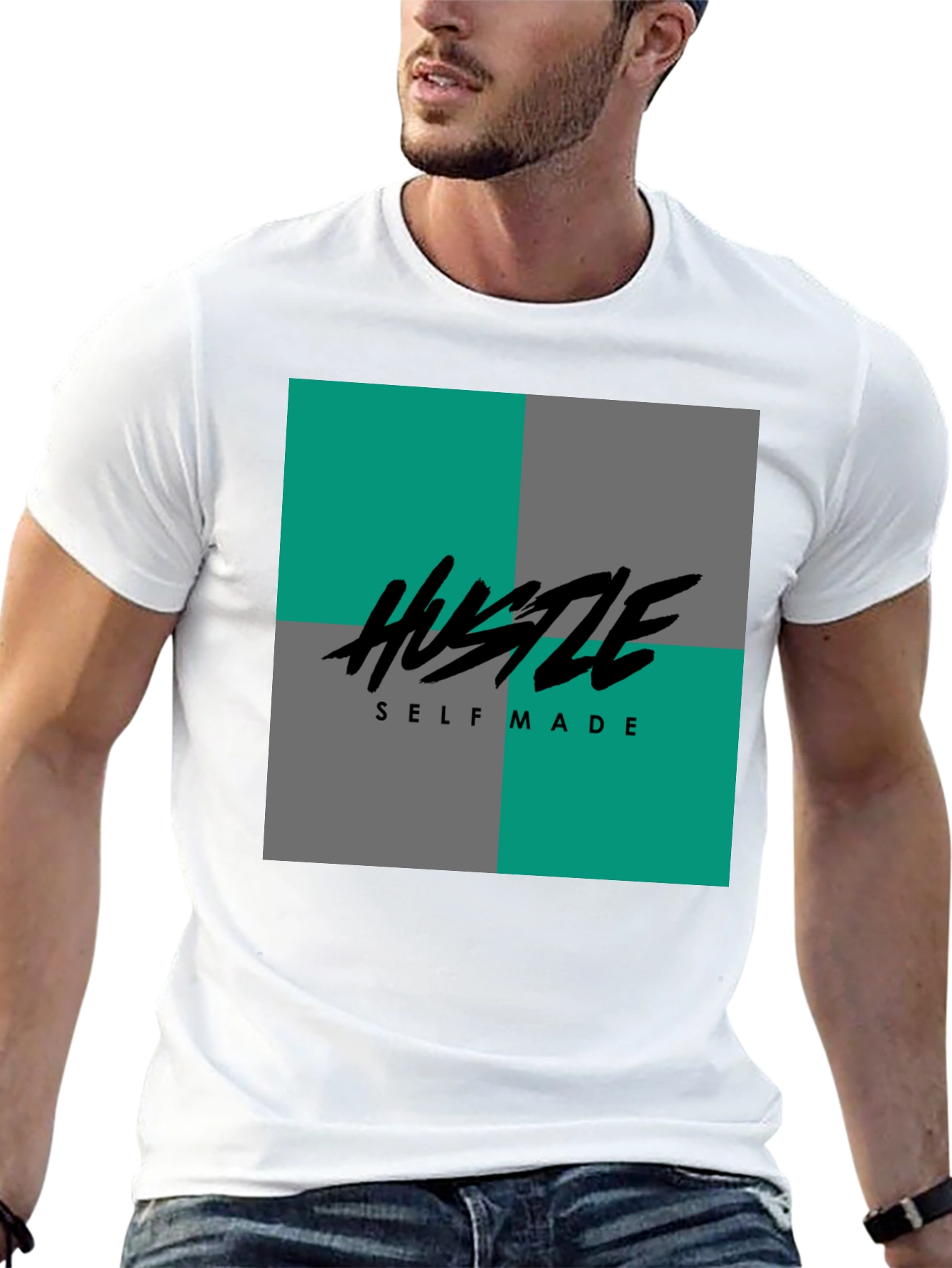 Hustle Self Made Graphic Tee - Black T-Shirt