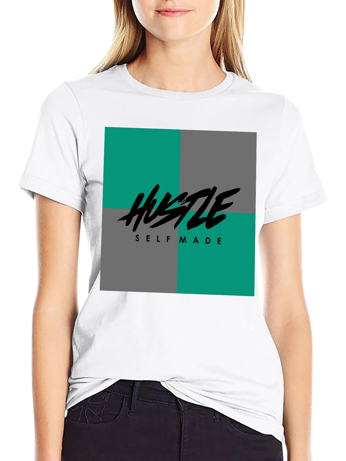 Hustle Self Made Graphic Tee - Black T-Shirt