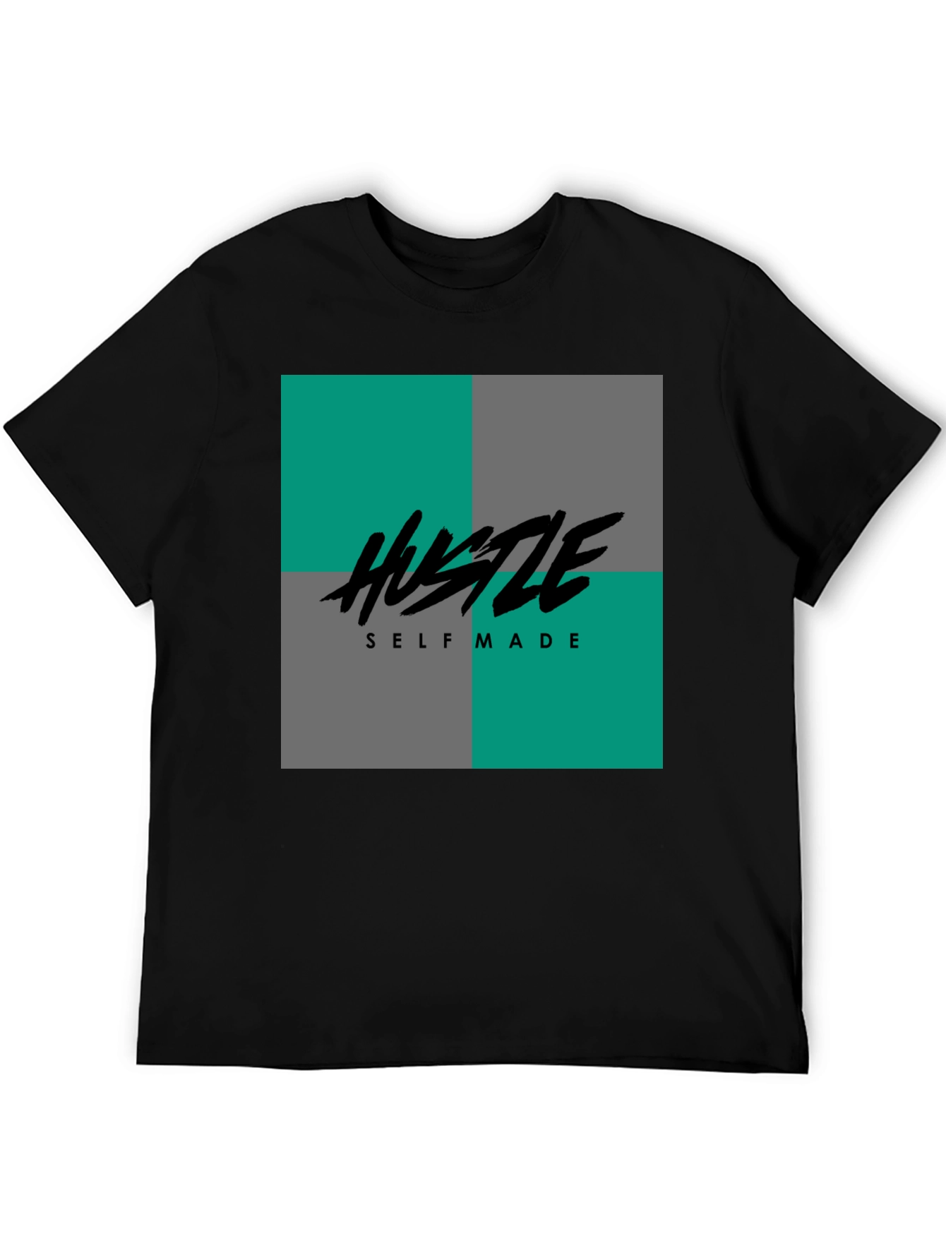Hustle Self Made Graphic Tee - Black T-Shirt