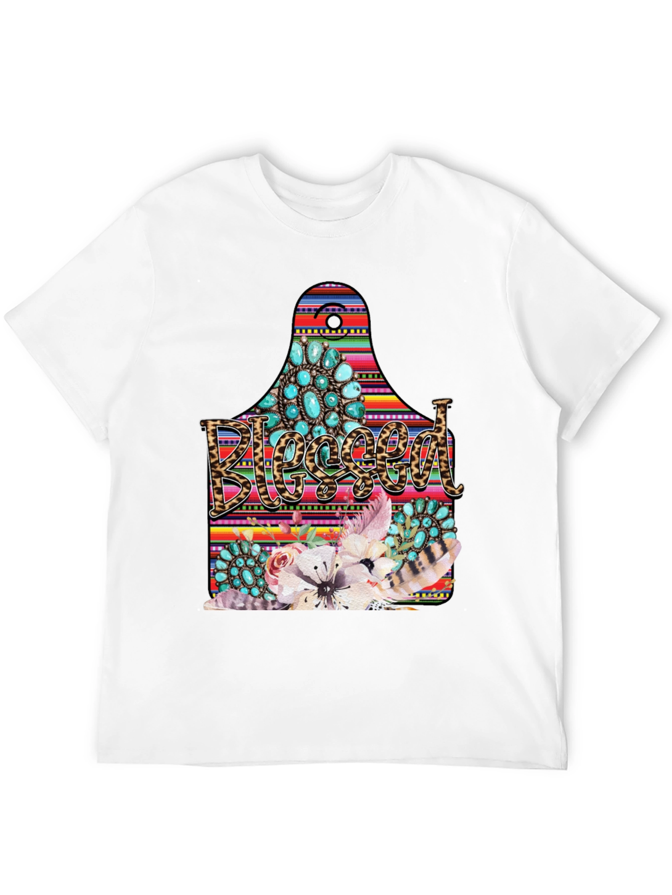 Blessed Western Graphic Tee - Black