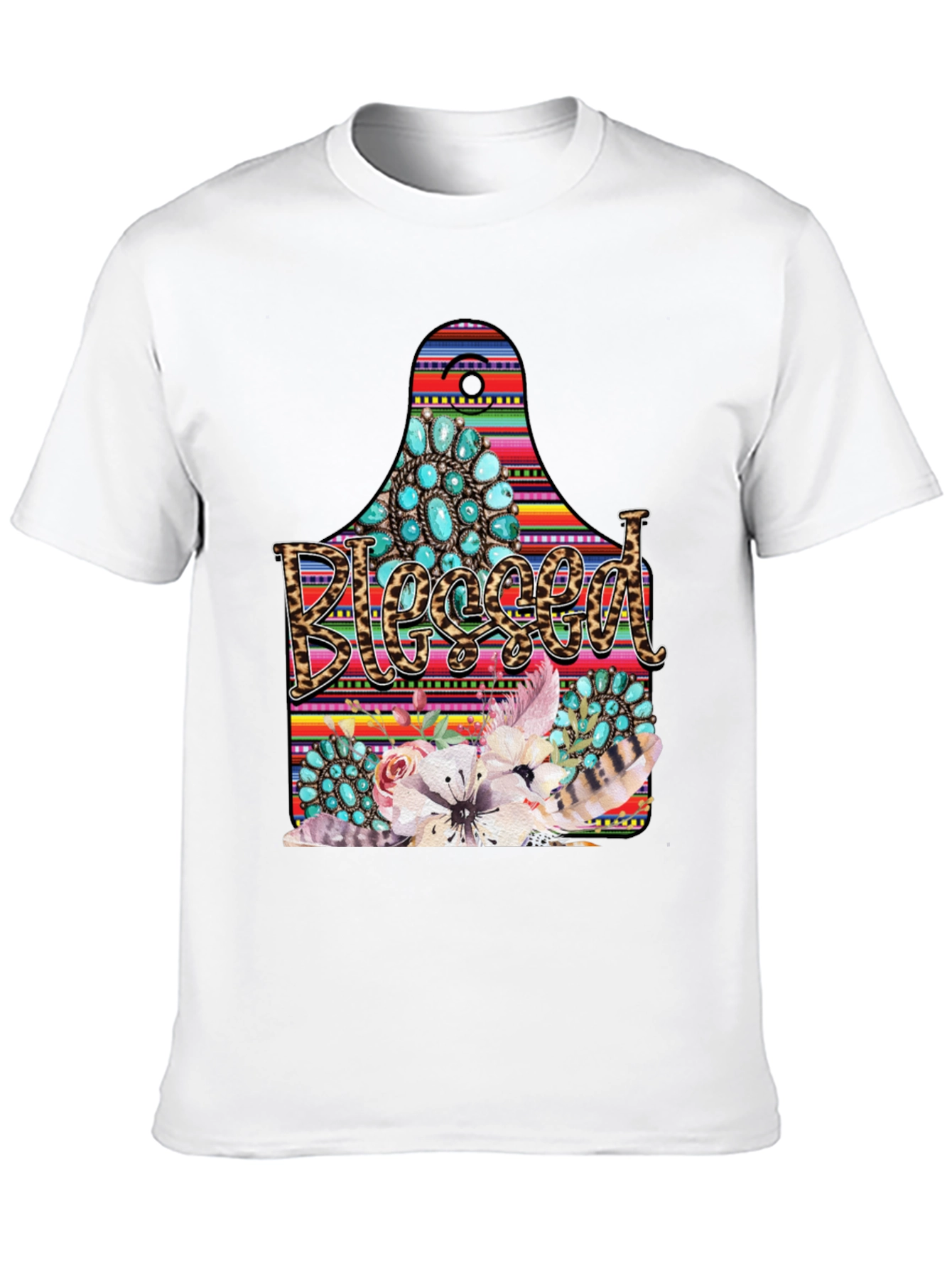 Blessed Western Graphic Tee - Black