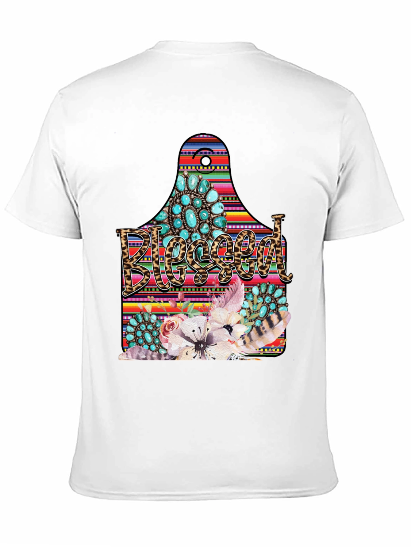 Blessed Western Graphic Tee - Black
